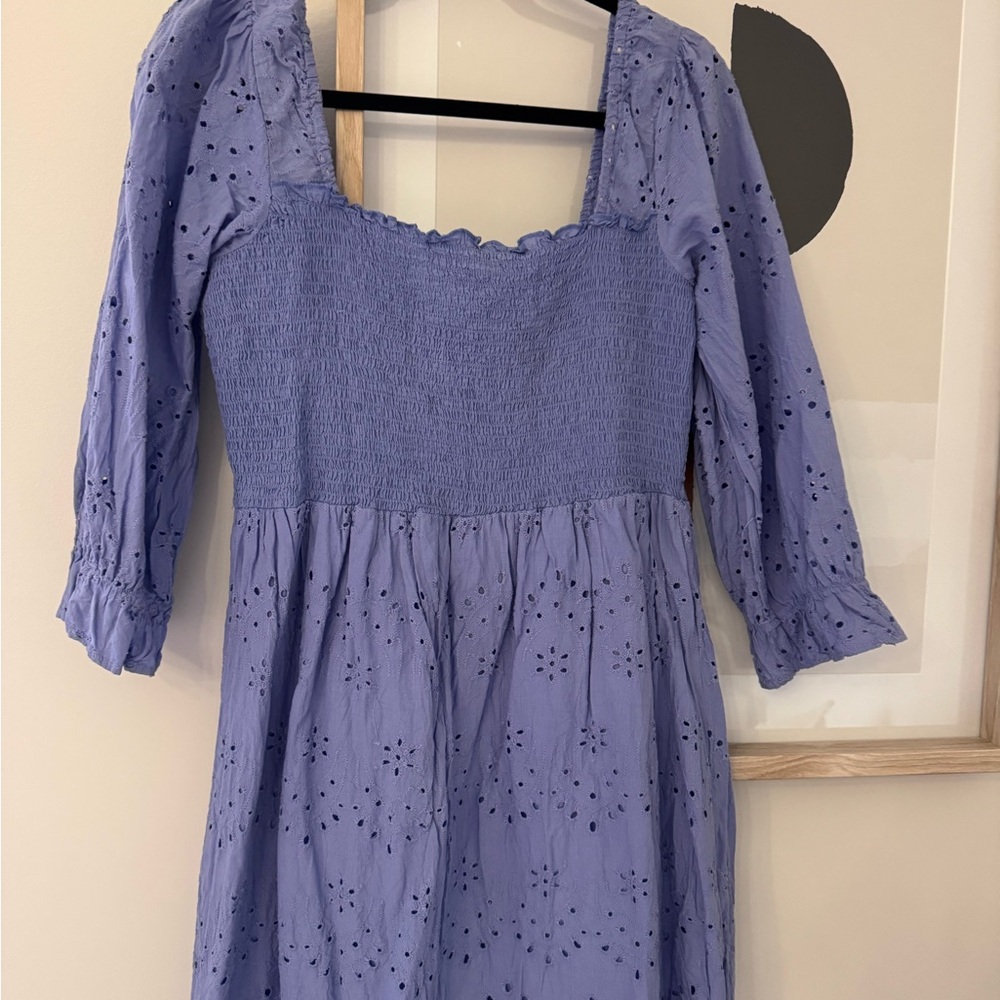 Rebels Periwinkle Smocked Dress